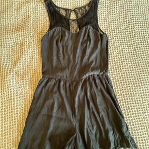 Chic Black Lace Romper